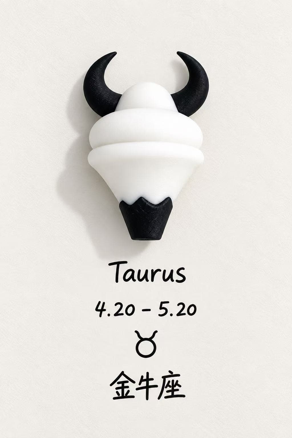 Taurus Refrigerator Magnet – Fugitoto x 12 Zodiac Signs Collaboration Series
